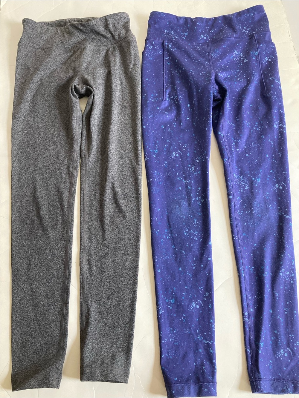 Two pairs bundle athleta girl leggings tights 8 10 EUC